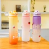 H164-HY-089 gradient color water cup, cross-border high-temperature resistant frosted direct drinking creative portable trendy water cup for men and women Application Scenario